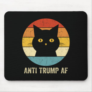 Anti-Trump-AF-T-Shirt Retro Lustig Anti-Trump-Katz Mousepad