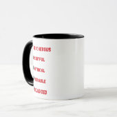 Anti Trump Akronym Tasse (Vorderseite Links)