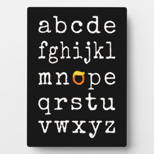 Anti-Trump Alphabet - Nope V Fotoplatte