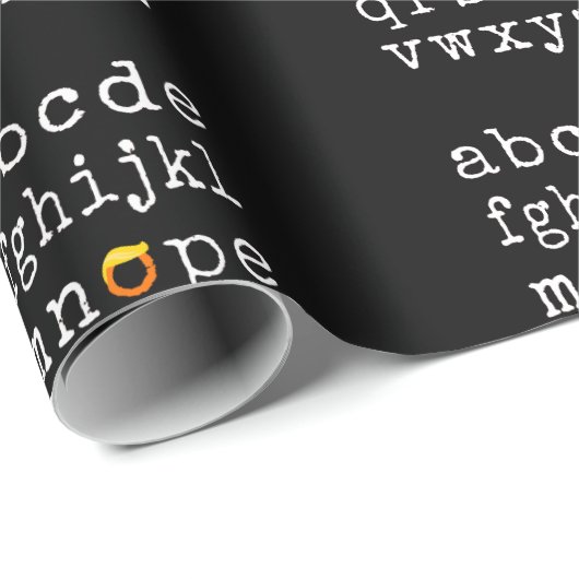 Anti-Trump Alphabet - Nope V Geschenkpapier (Rolleneckpunkt)