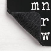Anti-Trump Alphabet - Nope V Mousepad (Ecke)