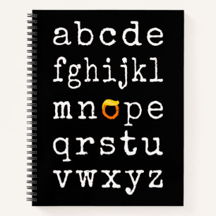 Anti-Trump Alphabet - Nope V Notizblock
