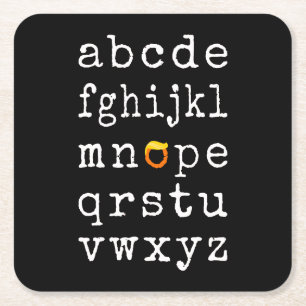 Anti-Trump Alphabet - Nope V Rechteckiger Pappuntersetzer