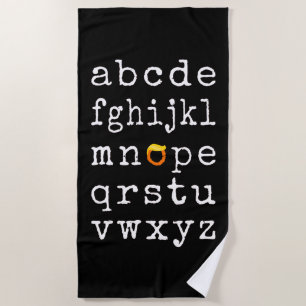 Anti-Trump Alphabet - Nope V Strandtuch