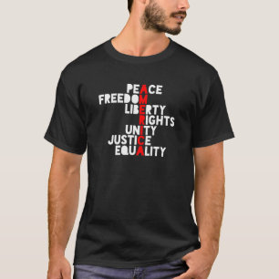 Anti Trump America bedeutet Unity Peace Resist T S T-Shirt