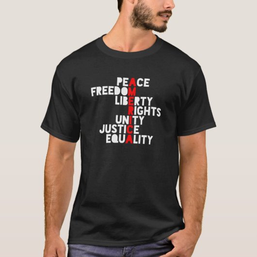 Anti Trump America bedeutet Unity Peace Resist T S T-Shirt (Vorderseite)