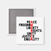 Anti-Trump Amerika bedeutet1 Magnet (Vorderseite/Rückseite)