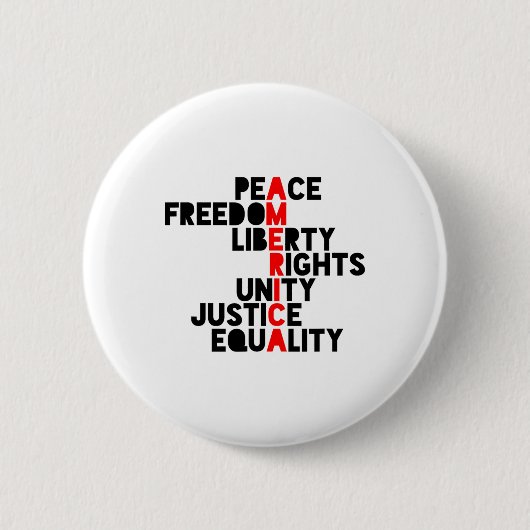 Anti-Trump Amerika Bedeutung Button (Vorderseite)
