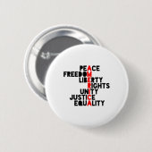 Anti-Trump Amerika Bedeutung Button (Vorne & Hinten)