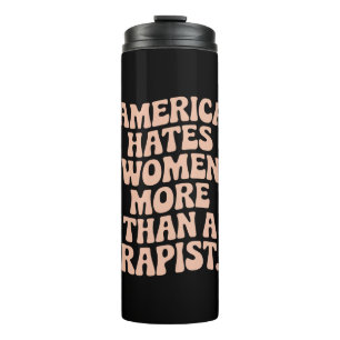Anti-Trump-Anti-MAGA-Protest Feministische Aktivis Thermosbecher