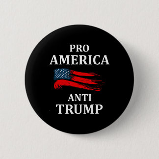 Anti-Trump Anti-Trump 2024 Amerikanische Flagge Button
