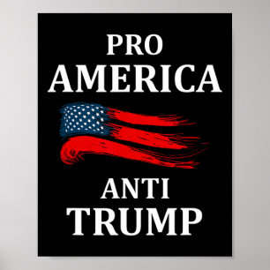 Anti-Trump Anti-Trump 2024 Amerikanische Flagge Poster