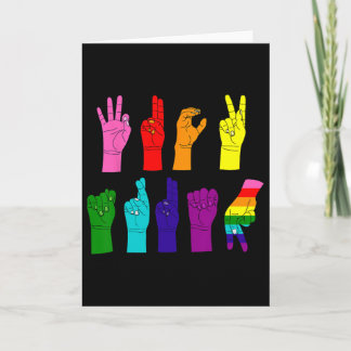 Anti-trump Asl Sign Language Lgbtq+ Protest  Karte