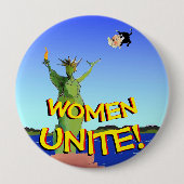 Anti Trump Biden Women Unite Vote Democrat 2020 Button (Vorderseite)
