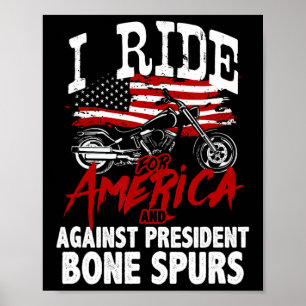 Anti-Trump-Biker leisten Widerstand gegen Präsiden Poster