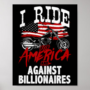 Anti-Trump-Biker Pro-Demokratie Widerstand gegen R Poster