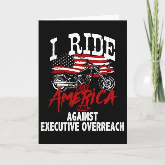 Anti Trump Biker Resist Against Executive Overreac Karte (Vorderseite)
