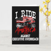 Anti Trump Biker Resist Against Executive Overreac Karte (Gelbe Blume)