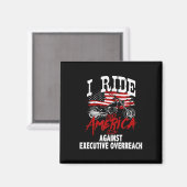 Anti Trump Biker Resist Against Executive Overreac Magnet (Vorderseite/Rückseite)