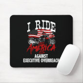 Anti Trump Biker Resist Against Executive Overreac Mousepad (Mit Mouse)