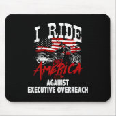 Anti Trump Biker Resist Against Executive Overreac Mousepad (Vorne)