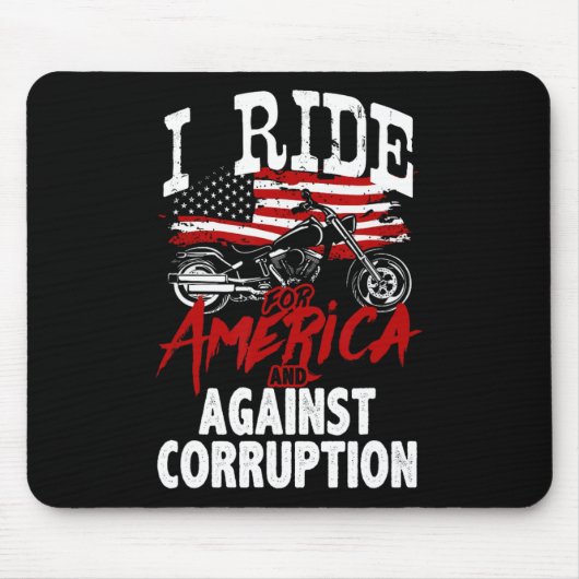 Anti Trump Biker widersetzt sich dem Protest gegen Mousepad (Vorne)