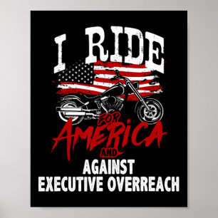 Anti Trump Biker widersetzt sich der Führungskraft Poster