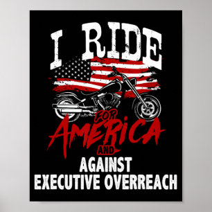 Anti Trump Biker widersetzt sich der Führungskraft Poster
