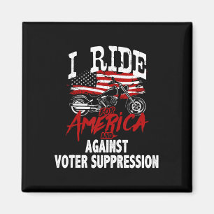 Anti Trump Biker widersetzt sich der Unterdrückung Magnet