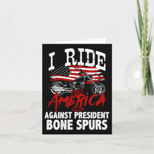 Anti Trump Biker widersetzt sich Präsident Bone Sp Karte