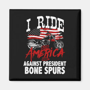 Anti Trump Biker widersetzt sich Präsident Bone Sp Magnet