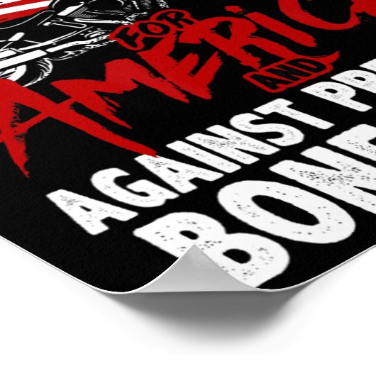 Anti Trump Biker widersetzt sich Präsident Bone Sp Poster (Ecke)