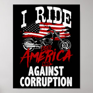 Anti-Trump-Biker widerstehen der Korruptions-Prote Poster