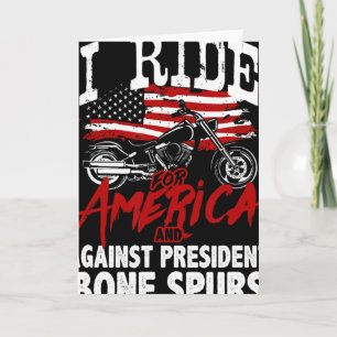 Anti-Trump-Biker widerstehen Präsident Knochenspor Karte