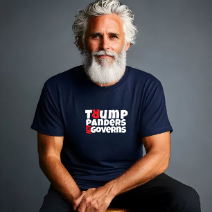 Anti-Trump-Botschaft weiß rot T-Shirt