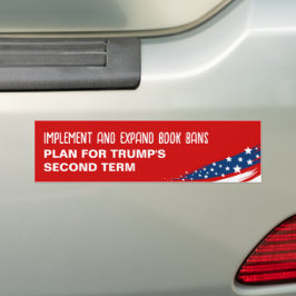 Anti-Trump-Buchverbote Autoaufkleber