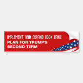 Anti-Trump-Buchverbote Autoaufkleber (Vorne)