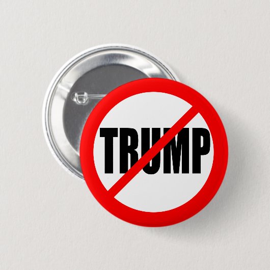 ANTI-TRUMP BUTTON (Vorne & Hinten)