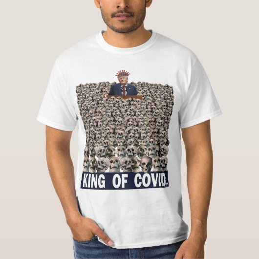 Anti-Trump Bye Bye Corona König Trump COVID Corona T-Shirt (Vorderseite)