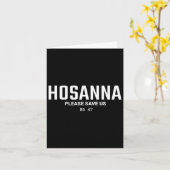 Anti Trump Christlich 86 47 Hosanna Bitte Rett uns Karte (Gelbe Blume)