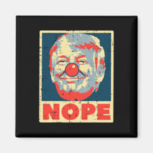 Anti Trump Clown Vintag Retro Impeach No Donald Magnet