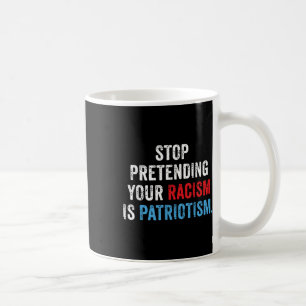 Anti Trump Co Uni Erwachsenen Anti-Rassismus, schw Kaffeetasse