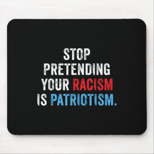 Anti Trump Co Uni Erwachsenen Anti-Rassismus, schw Mousepad