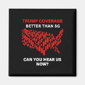 Anti-trump Coverage Better Than 5g Us Map Red Stoc Magnet (Vorne)