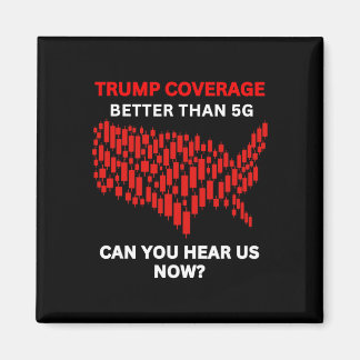 Anti-trump Coverage Better Than 5g Us Map Red Stoc Magnet