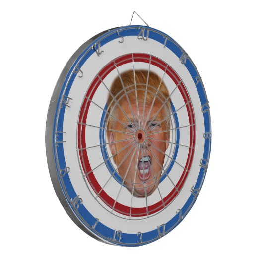 Anti-Trump Dart Board Dartscheibe (Vorderseite Links)