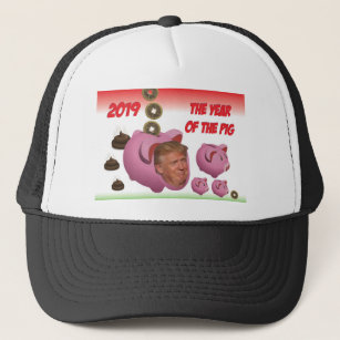 Anti Trump, - Das Jahr des Schweins - 2019, Truckerkappe