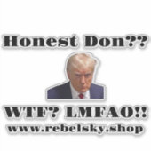 Anti-Trump-Decal Aufkleber (Vorderseite)