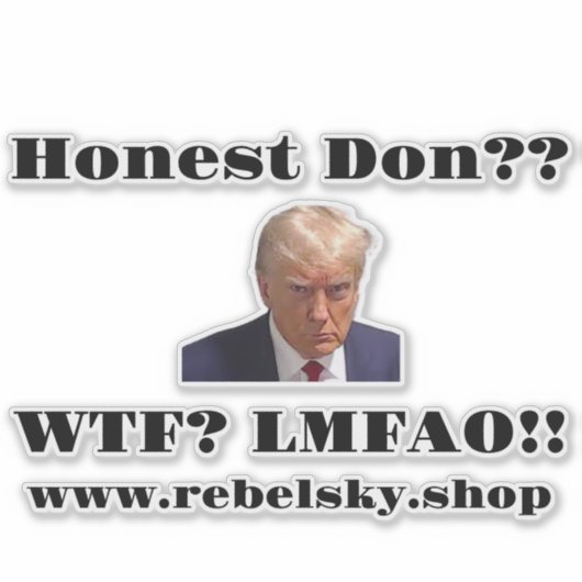 Anti-Trump-Decal Aufkleber (Vorderseite)