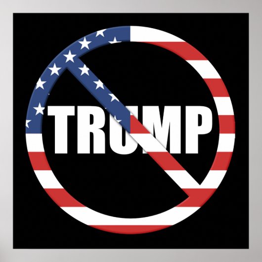 Anti-Trump-Demokratie Poster (Vorne)